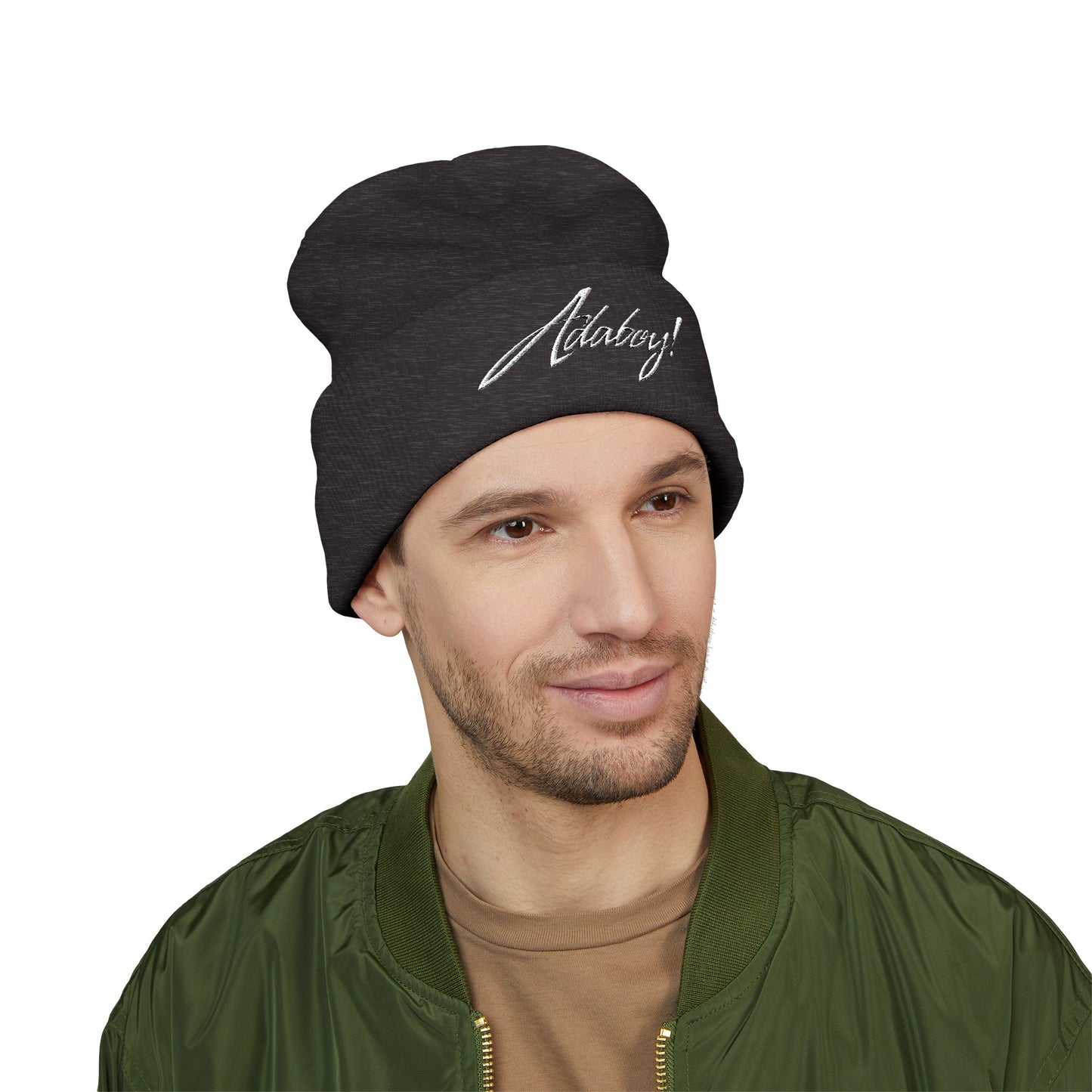 ADABOY! Embroidered Classic Cuffed Beanie