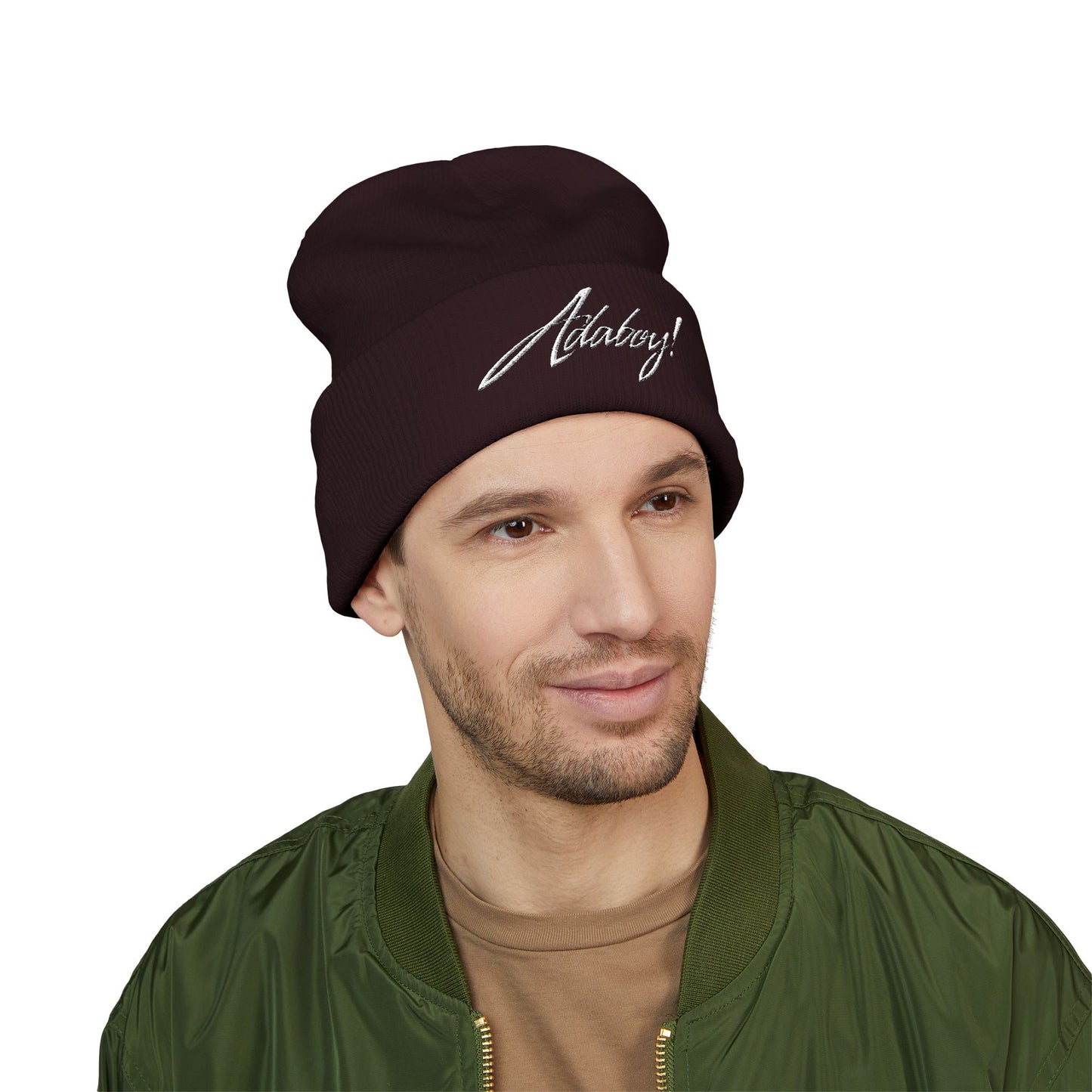 ADABOY! Embroidered Classic Cuffed Beanie