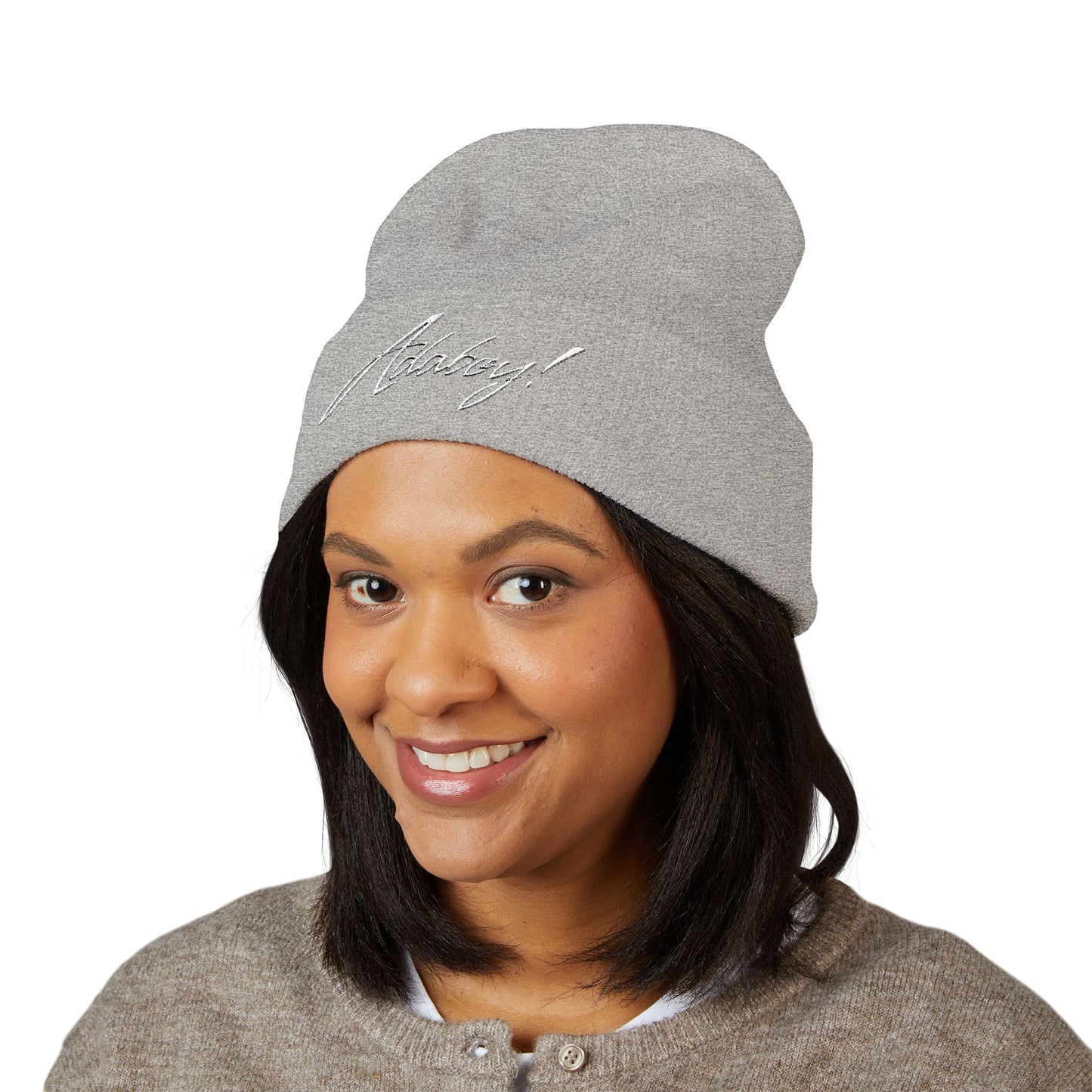 ADABOY! Embroidered Classic Cuffed Beanie