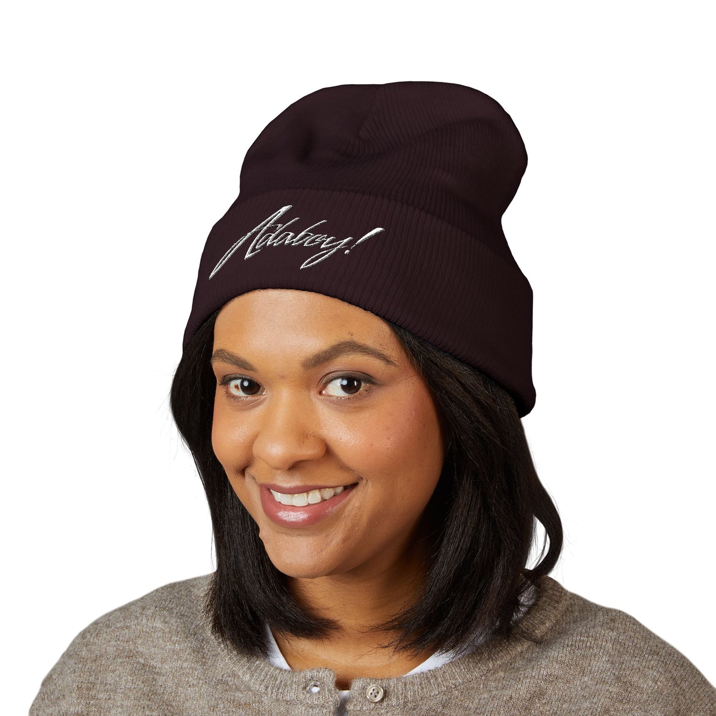 ADABOY! Embroidered Classic Cuffed Beanie