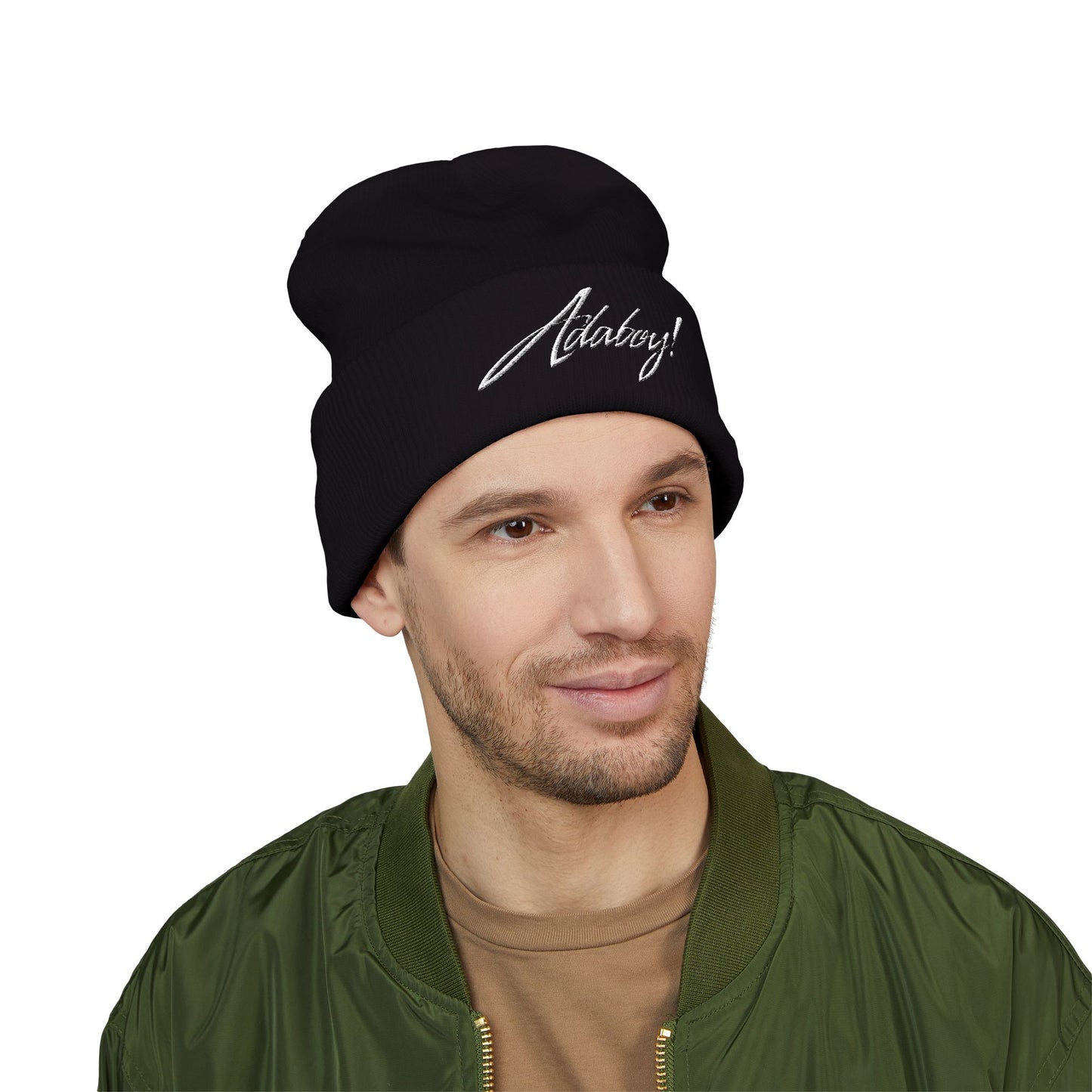 ADABOY! Embroidered Classic Cuffed Beanie