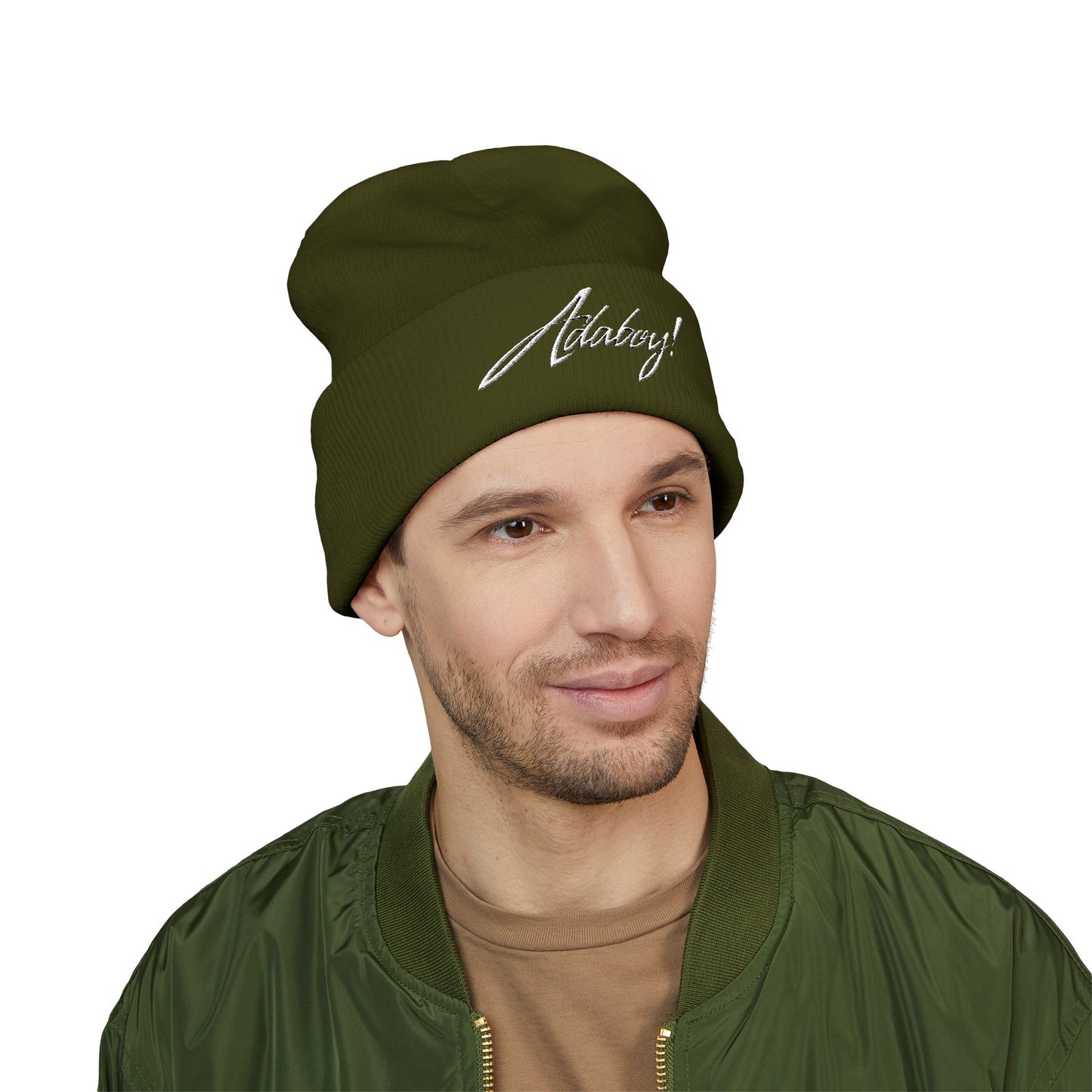 ADABOY! Embroidered Classic Cuffed Beanie