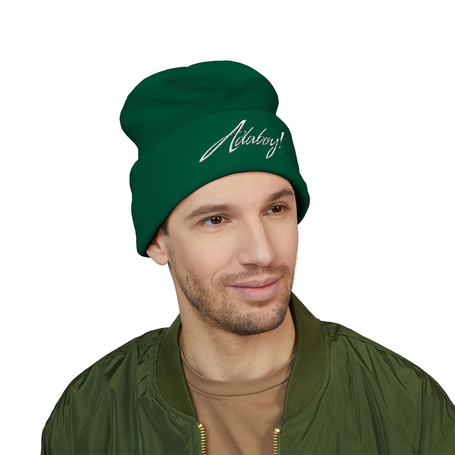 ADABOY! Embroidered Classic Cuffed Beanie