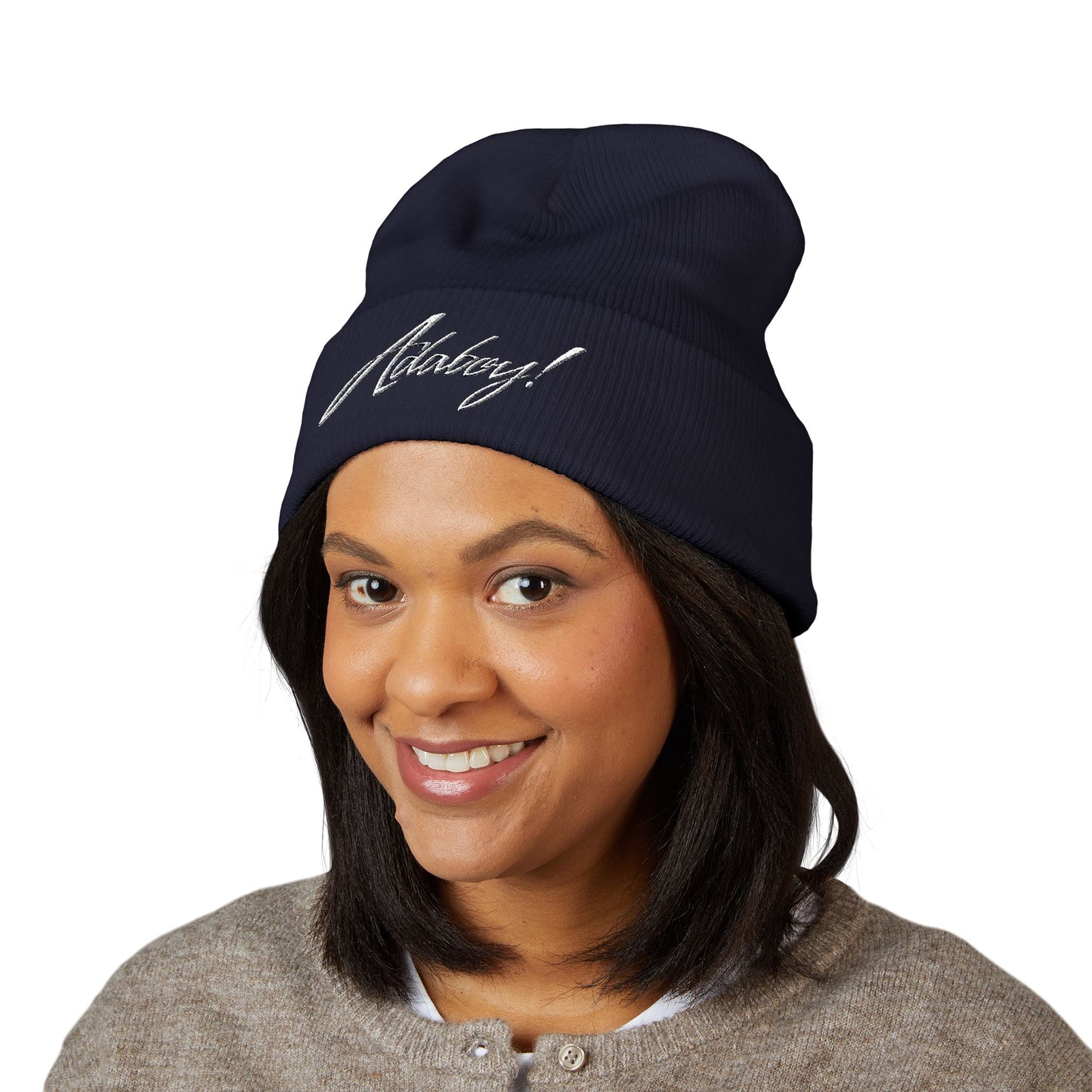 ADABOY! Embroidered Classic Cuffed Beanie