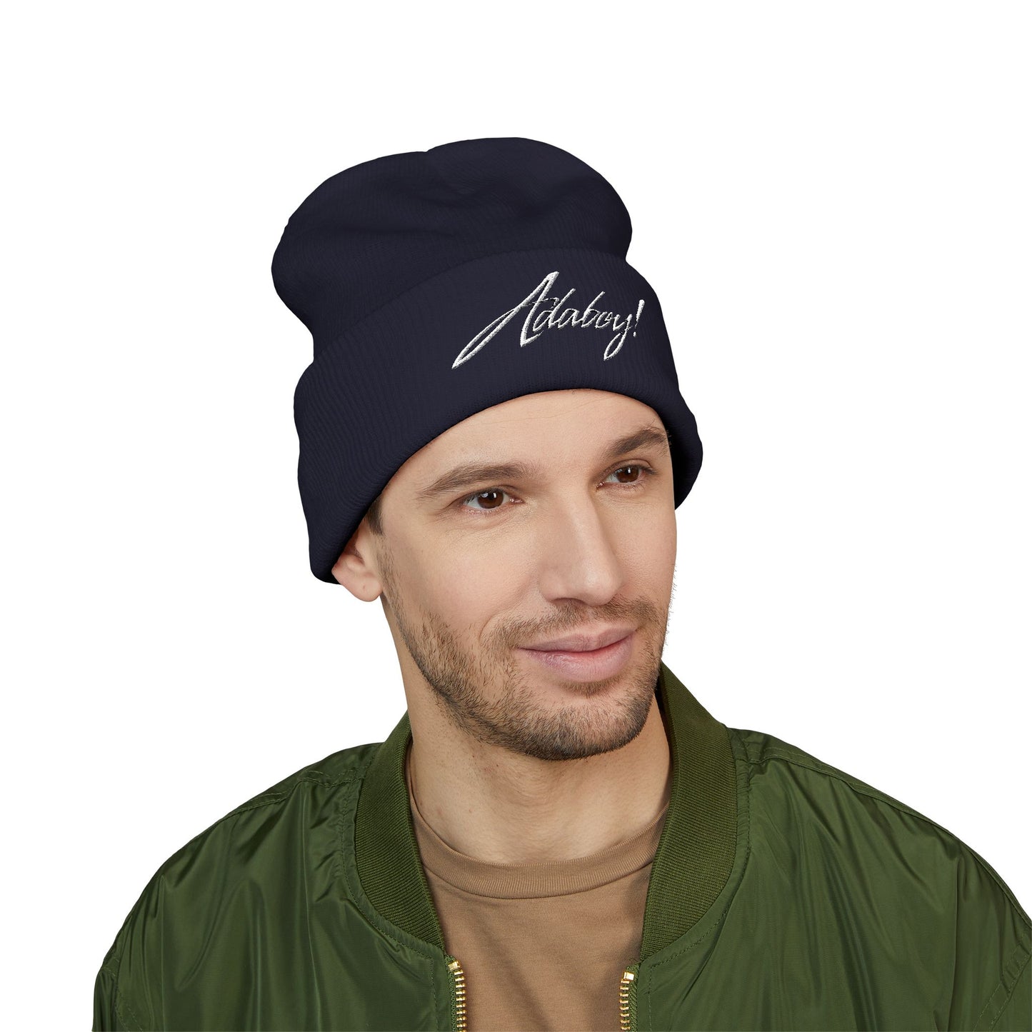 ADABOY! Embroidered Classic Cuffed Beanie