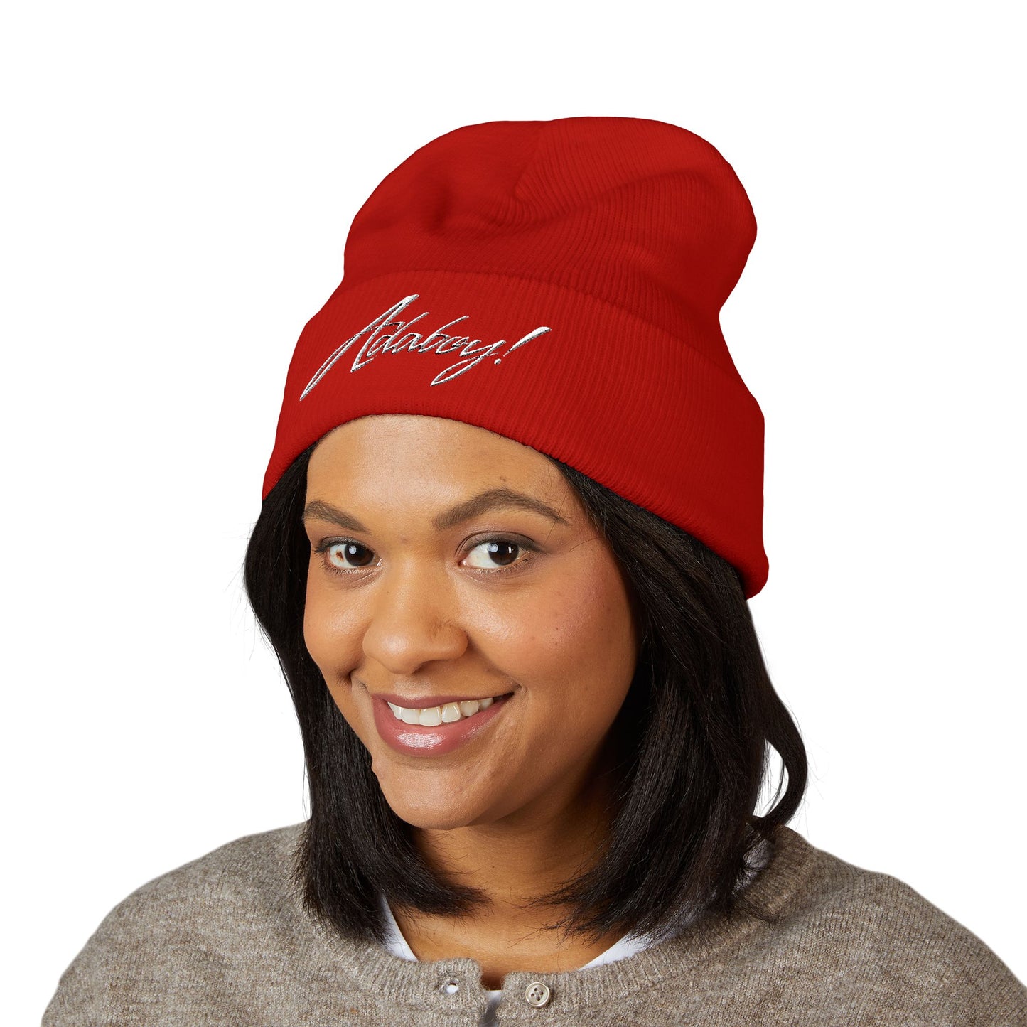 ADABOY! Embroidered Classic Cuffed Beanie