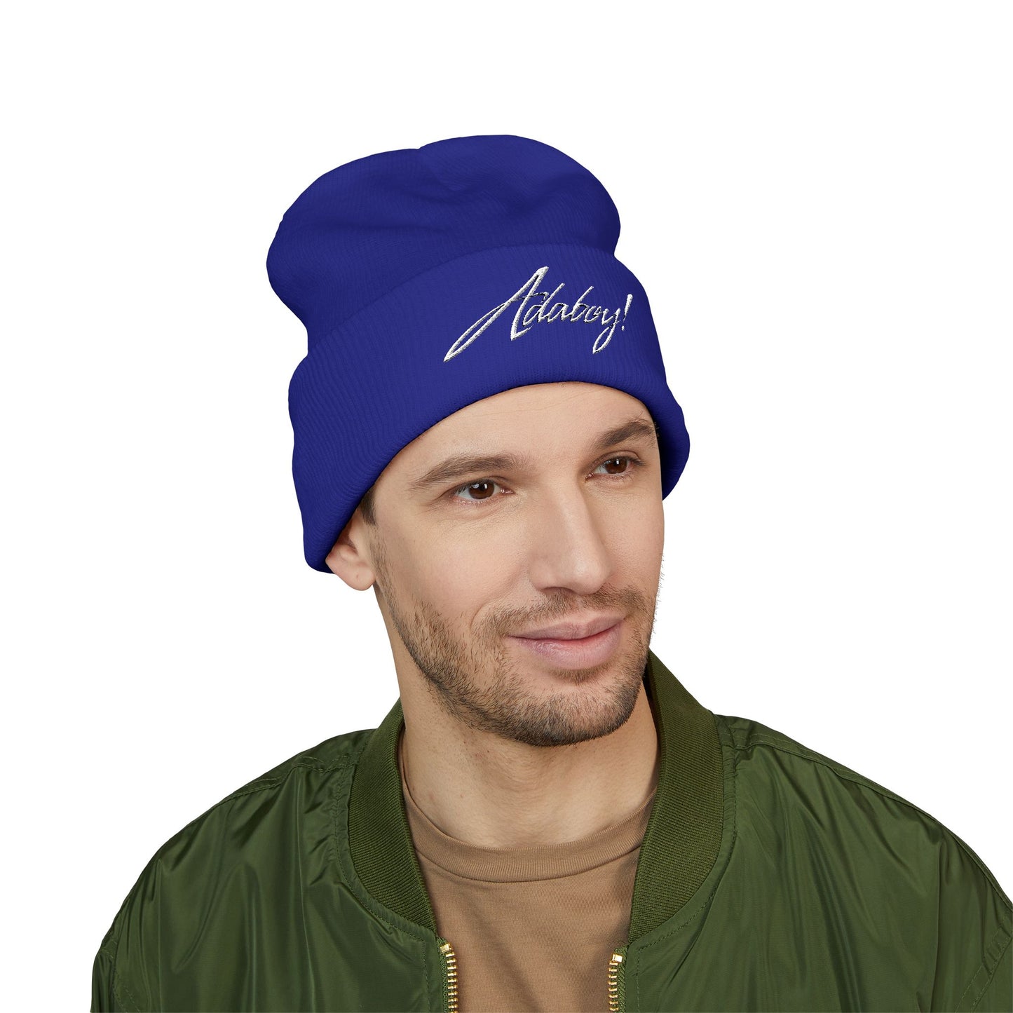 ADABOY! Embroidered Classic Cuffed Beanie