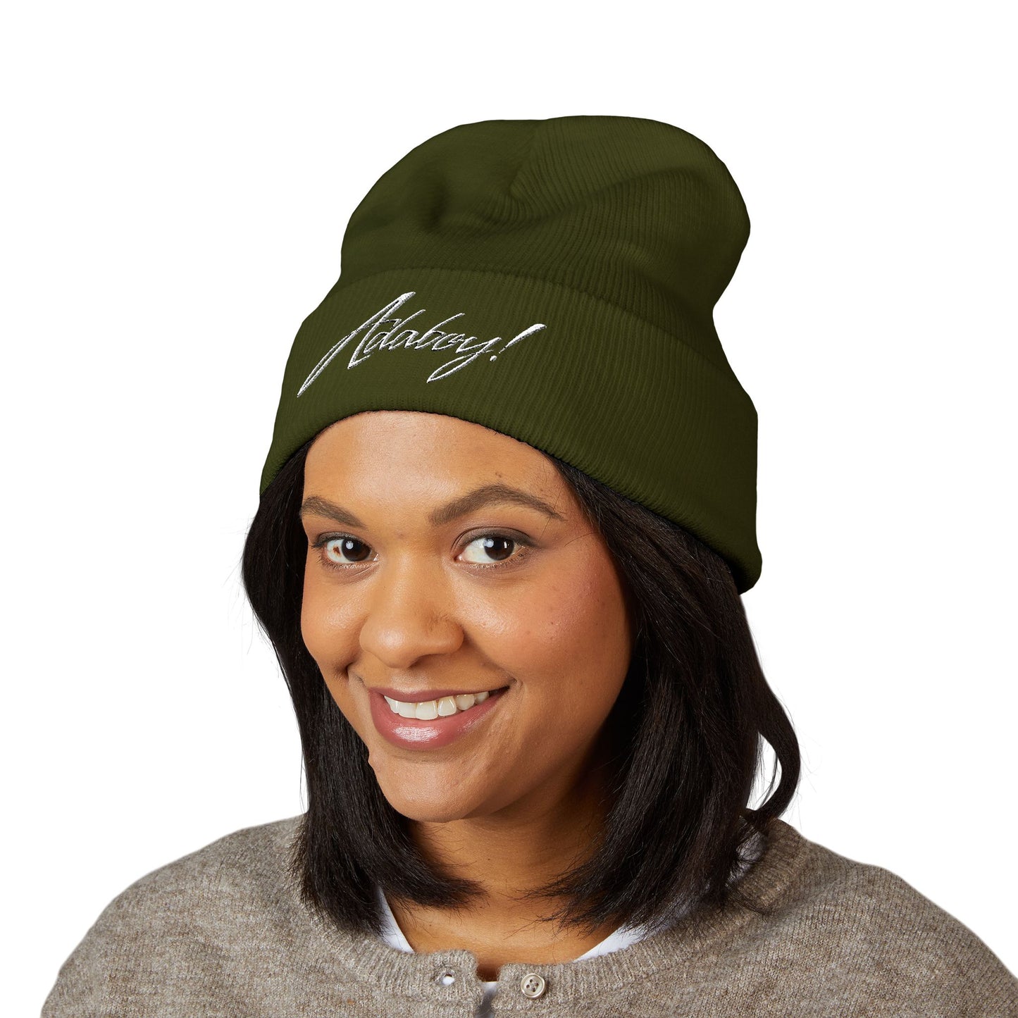 ADABOY! Embroidered Classic Cuffed Beanie
