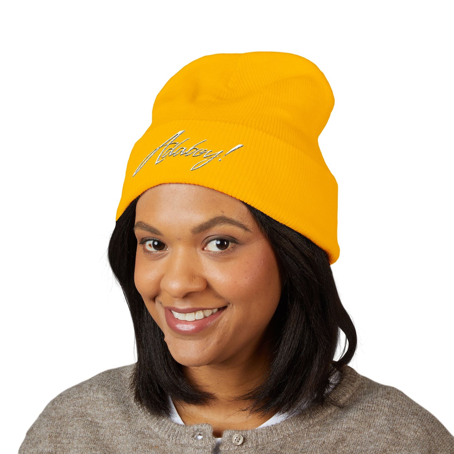 ADABOY! Embroidered Classic Cuffed Beanie
