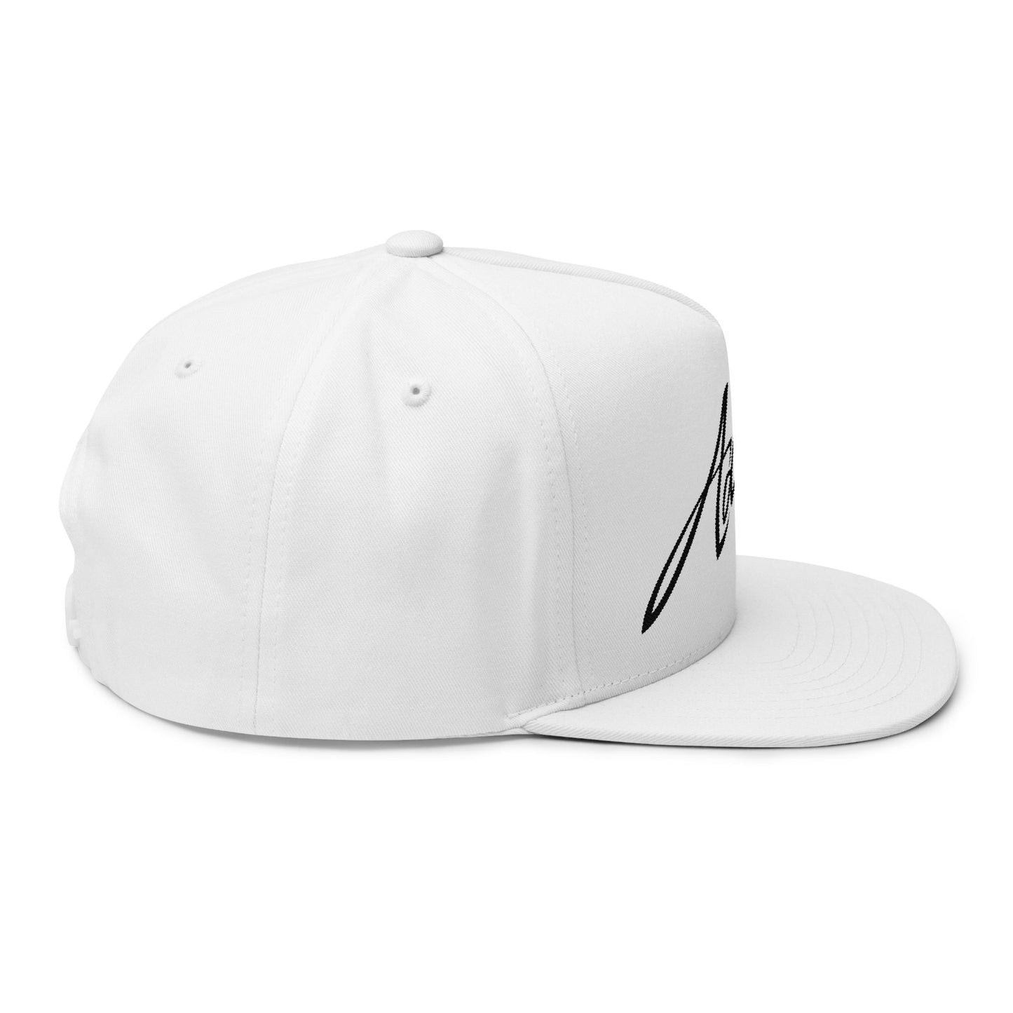 Flat Bill Cap — Embroidered "Adaboy!" Script Snapback