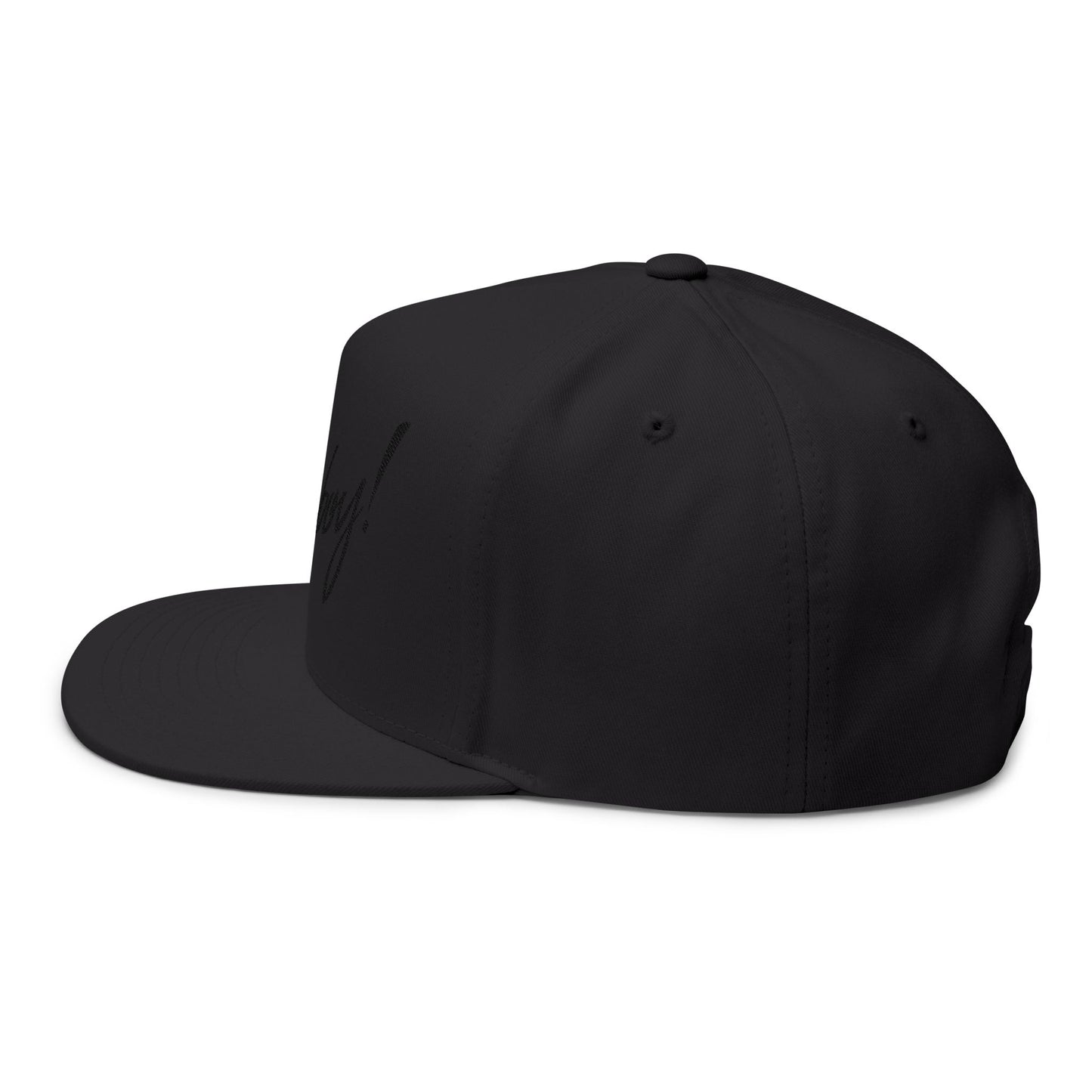 Flat Bill Cap — Embroidered "Adaboy!" Script Snapback
