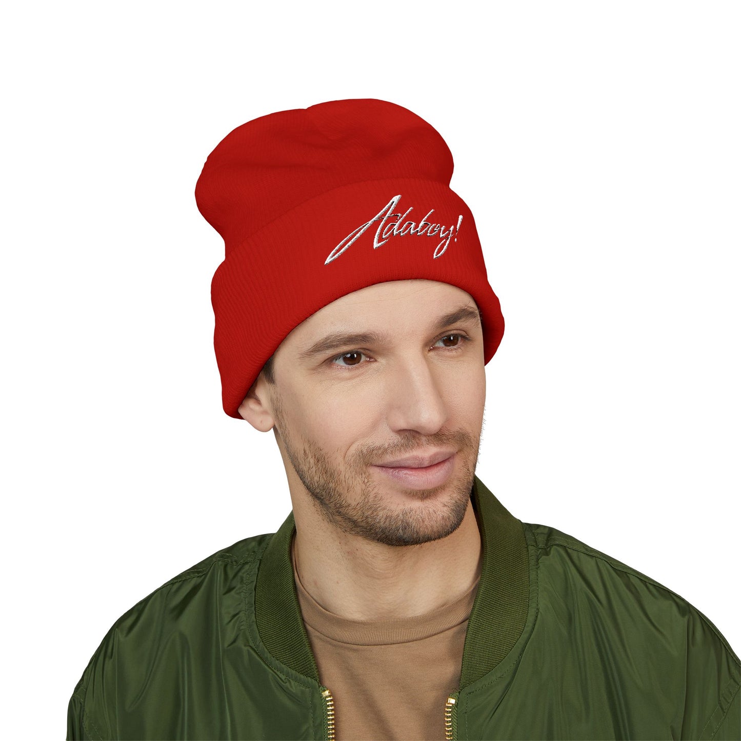 ADABOY! Embroidered Classic Cuffed Beanie