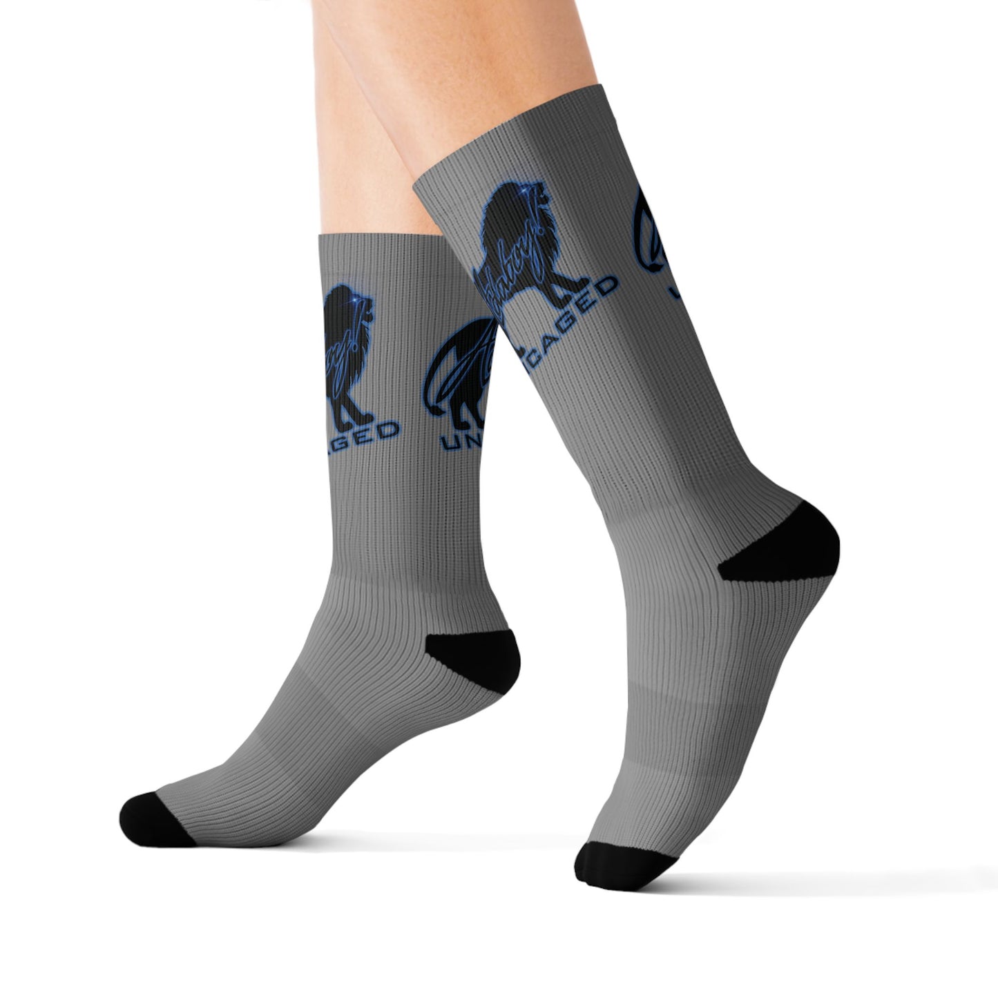 UNCAGED - ADABOY! Graphic Crew Socks