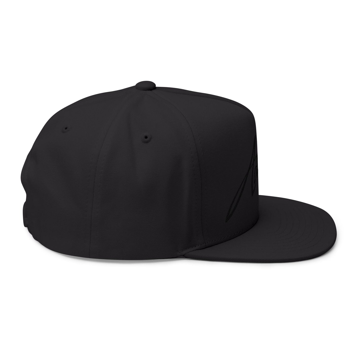 Flat Bill Cap — Embroidered "Adaboy!" Script Snapback