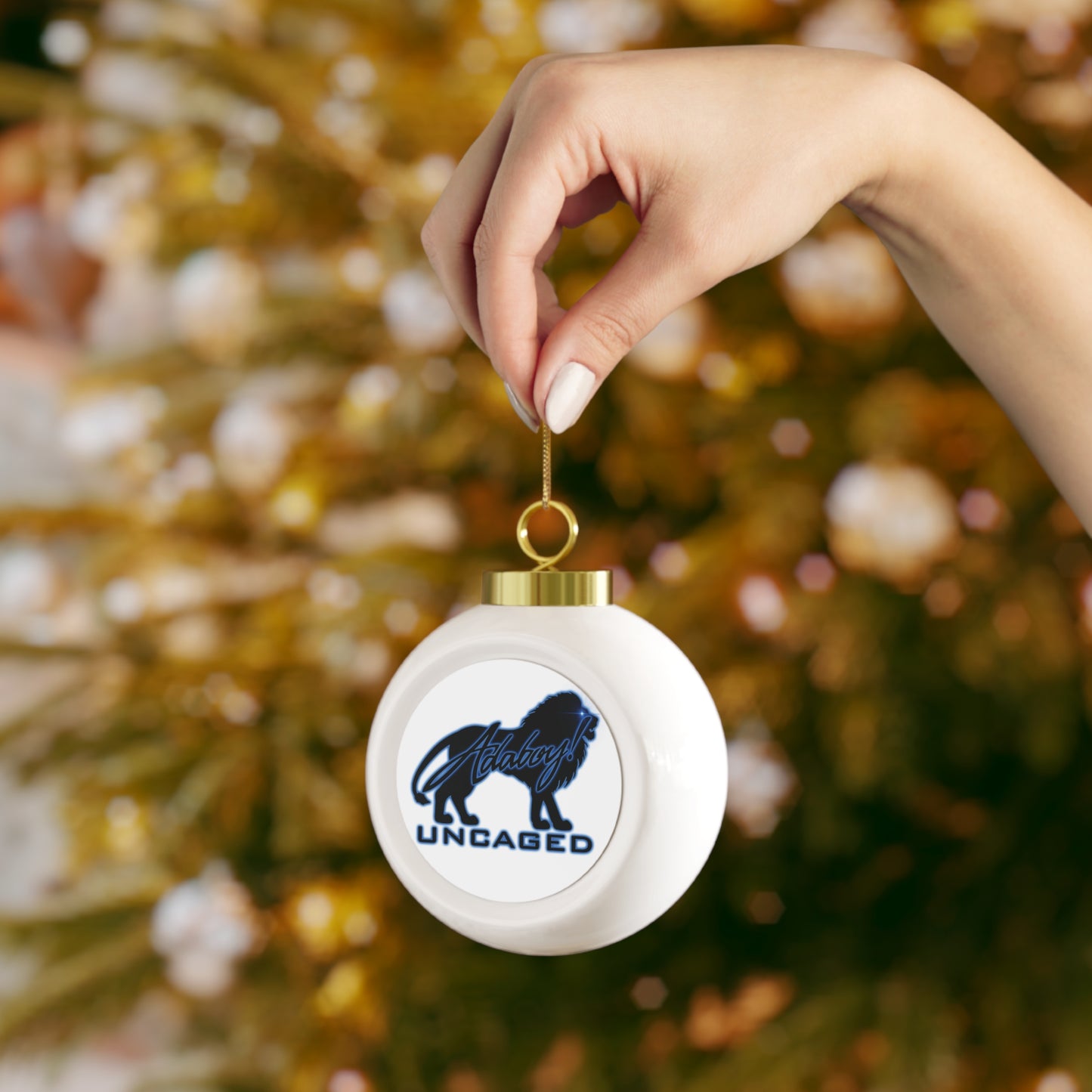 UNCAGED Christmas Ornament — 'Uncaged' Decorative Holiday Ball