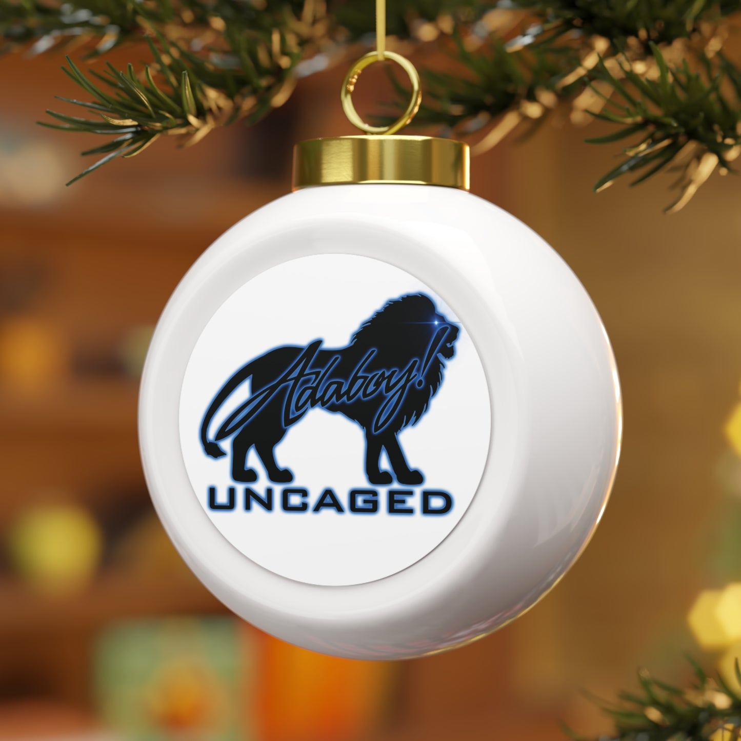UNCAGED Christmas Ornament — 'Uncaged' Decorative Holiday Ball